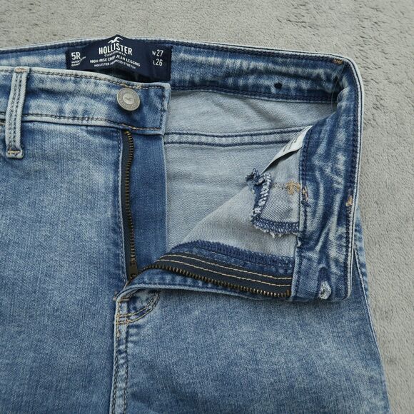 Hollister Jeans Junior's Size 5R High-Rise Crop Legging Denim Pants 25" Inseam - Picture 3 of 16